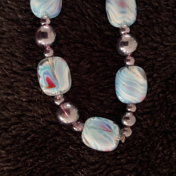 Handmade Glass bead bracelet - Picture 1 of 2